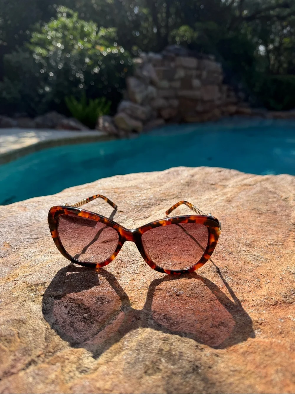 Brighton Interlock Cascade Tortoise Frame Sunglasses Brown Gradient Lenses NWT